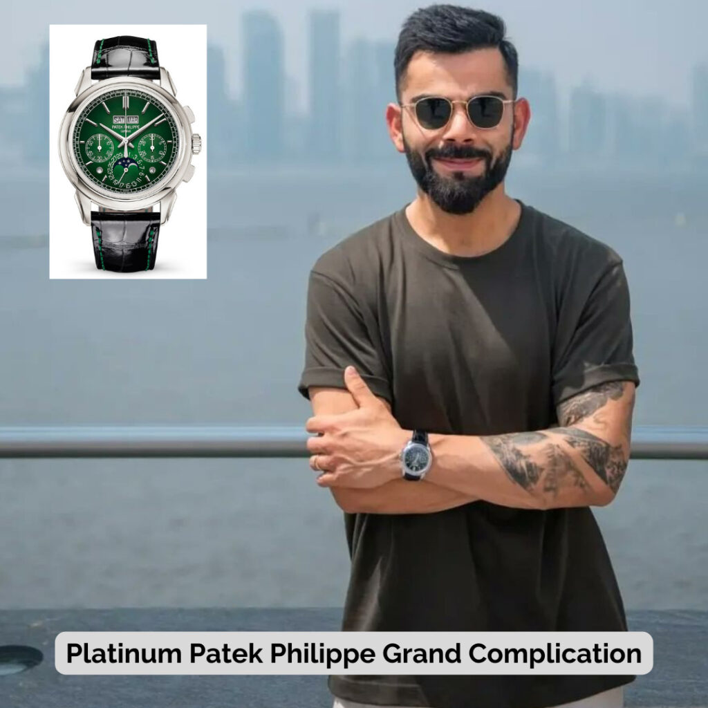 Virat Kohli wearing Platinum Patek Philippe Grand Complication