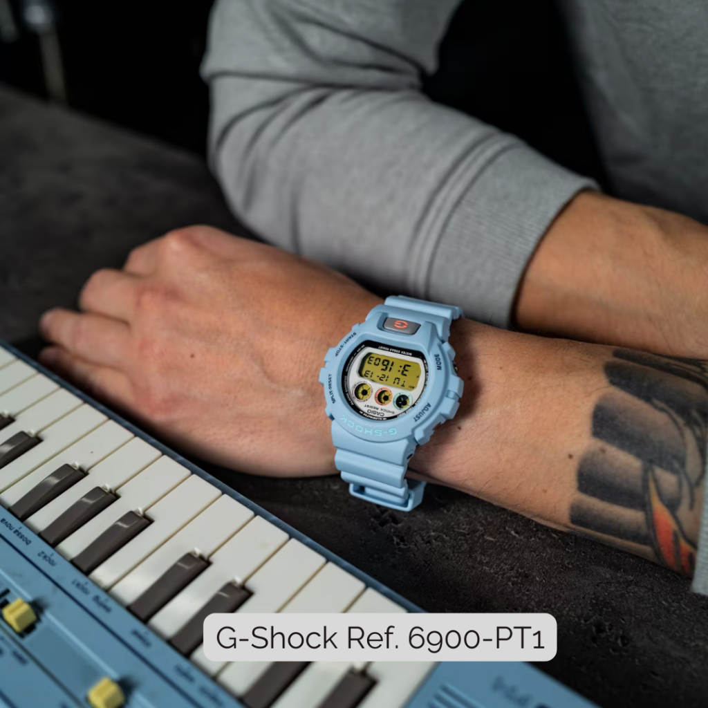 John Mayer wearing G-Shock Ref. 6900-PT1 