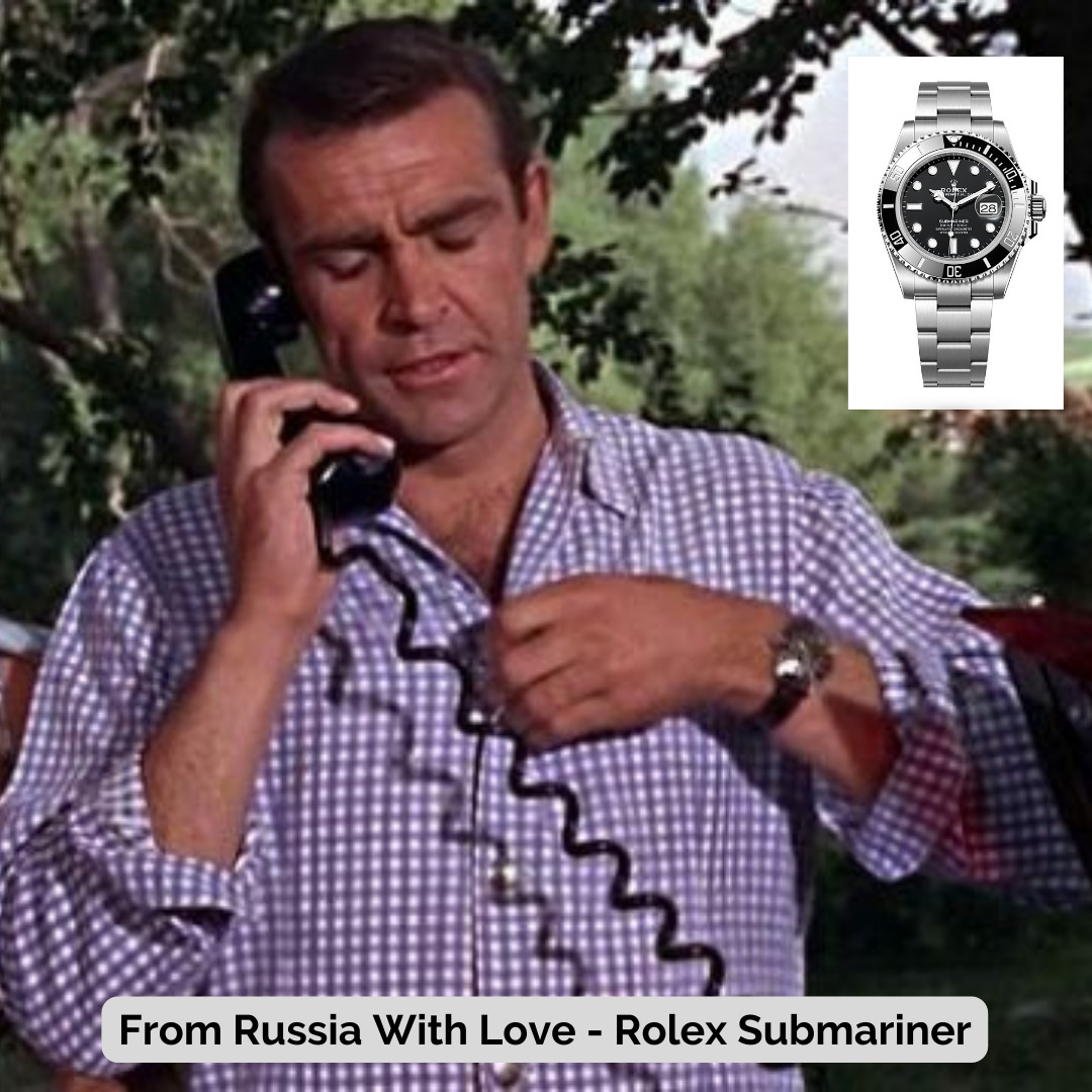 James Bond wearing Rolex Submariner - 1963