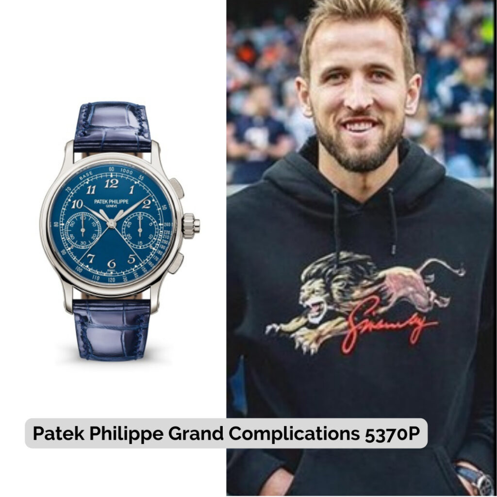 Harry Kane wearing Patek Philippe Grand Complications 5370P