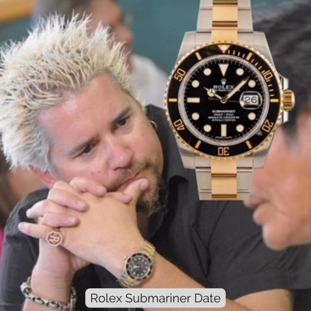 Guy Fieri wearing Rolex Submariner Date