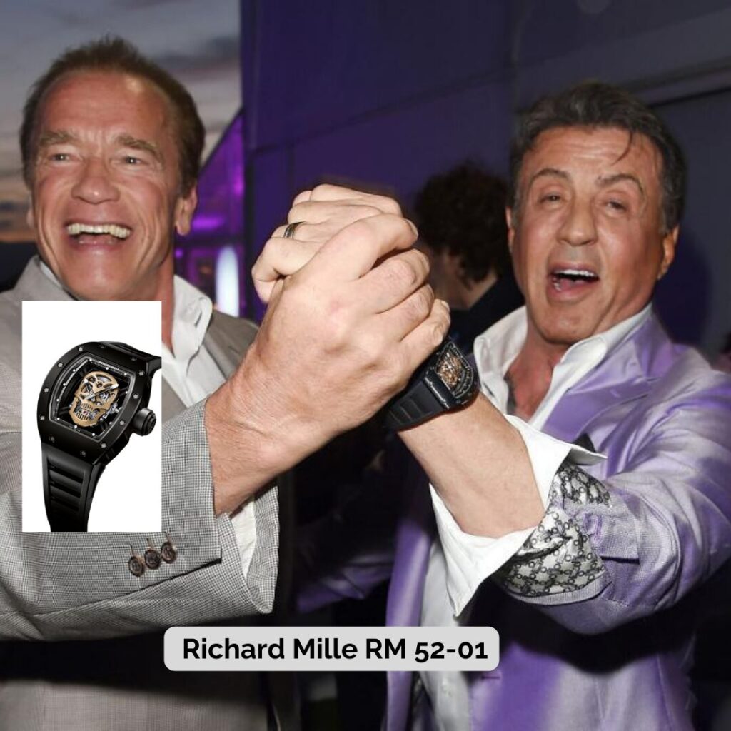 Sylvester Stallone wearing Richard Mille RM 52-01