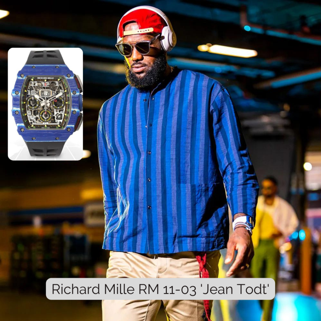 Lebron James wearing Richard Mille RM 11-03 'Jean Todt'