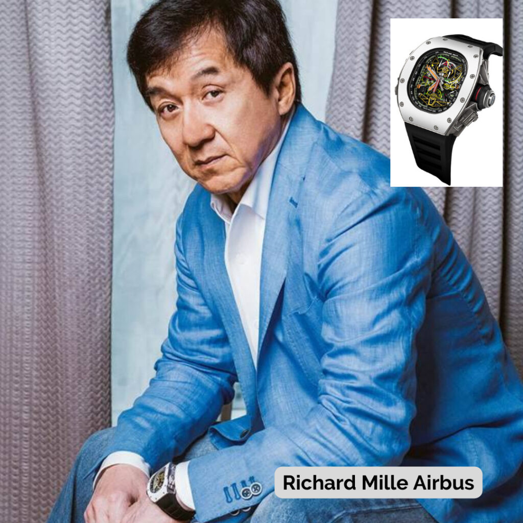 Jackie Chan wearing Richard Mille Airbus