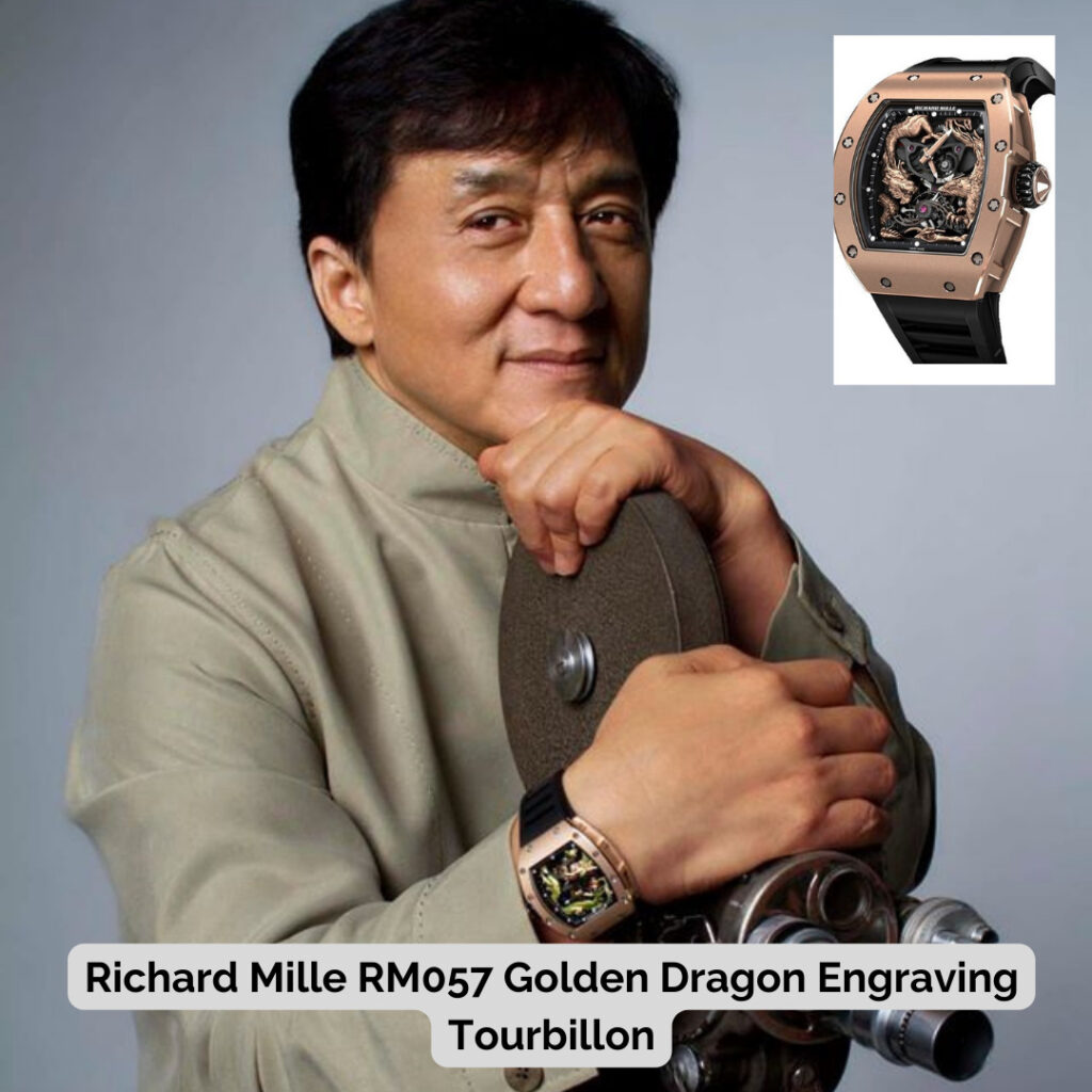 Jackie Chan wearing Richard Mille RM057 Golden Dragon Engraving Tourbillon