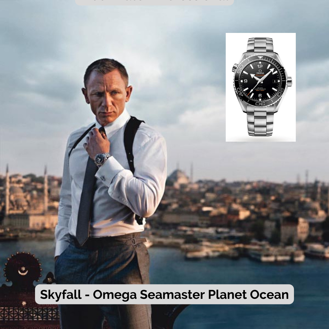 James Bond wearing Omega Seamaster Planet Ocean - 2012