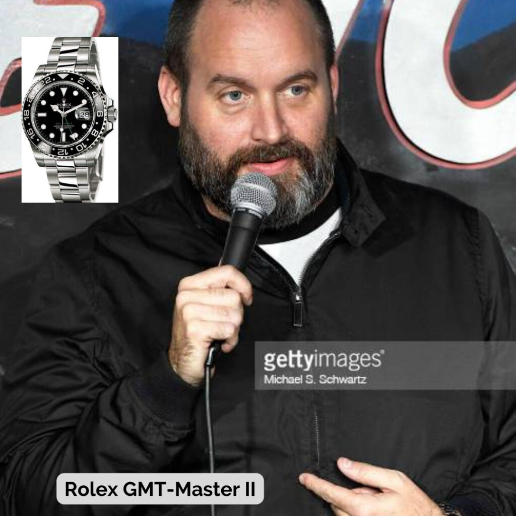 Tom Segura wearing Rolex GMT-Master II