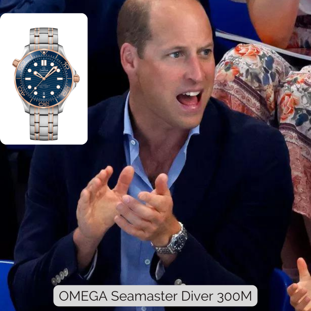 Prince William wearing OMEGA Seamaster Diver 300M