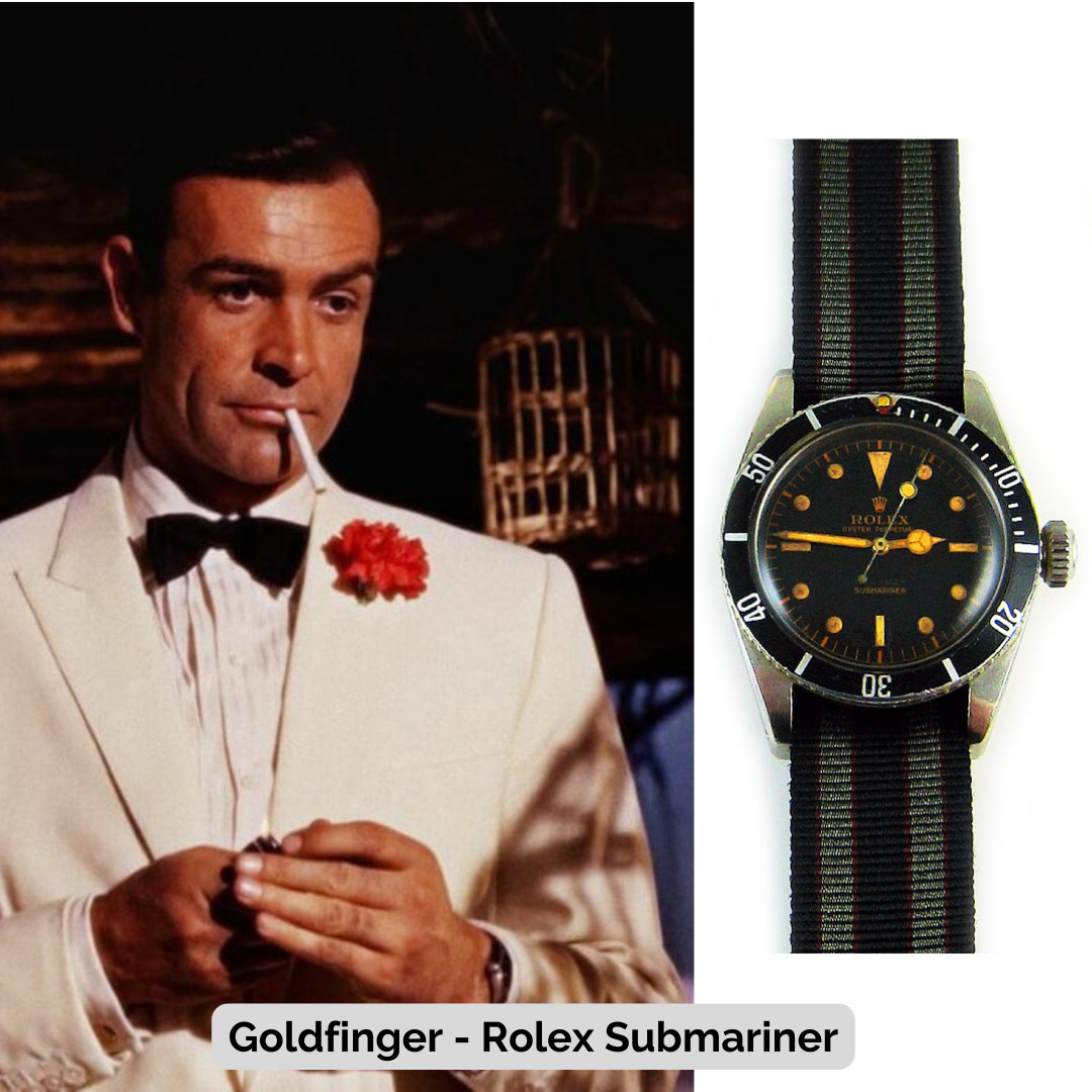 James Bond wearing Rolex Submariner - 1964