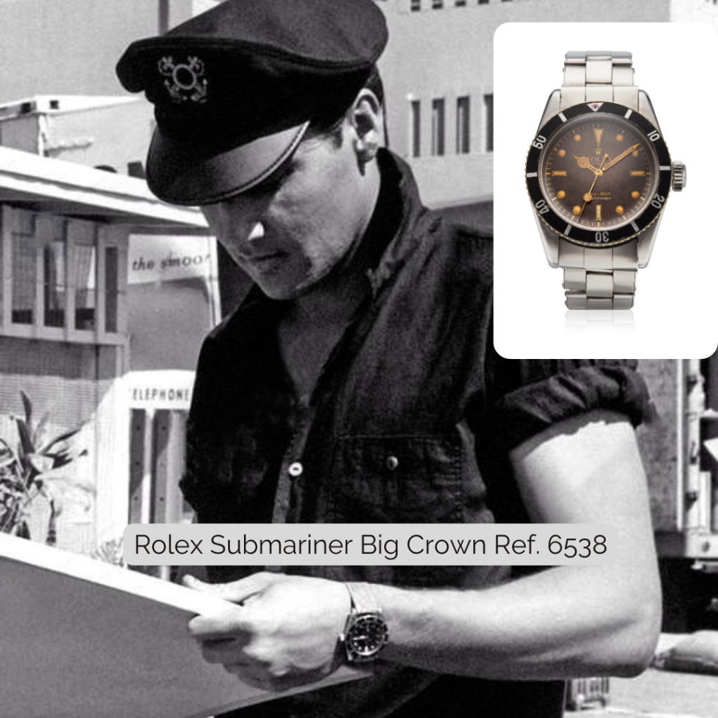 Elvis Presley wearing Rolex Submariner Big Crown Ref. 6538