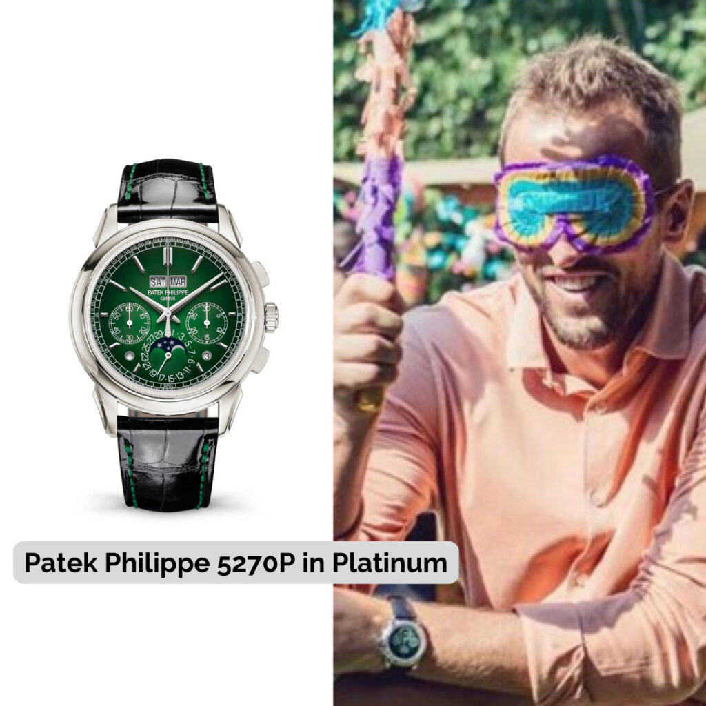 Harry Kane wearing Patek Philippe 5270P in Platinum