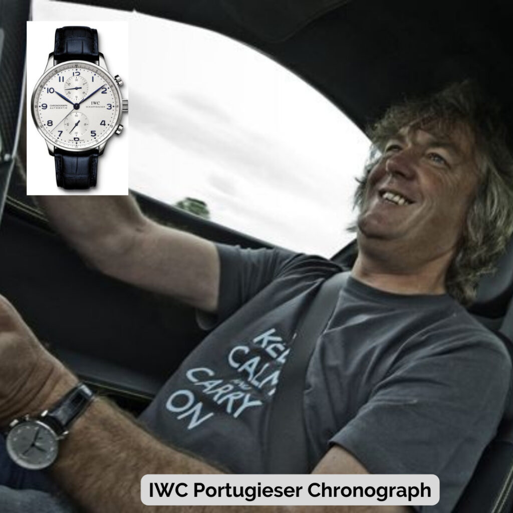 James May wearing IWC Portugieser Chronograph