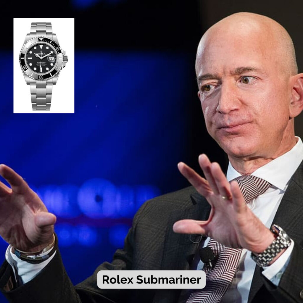 Jeff Bezos wearing Rolex Submariner
