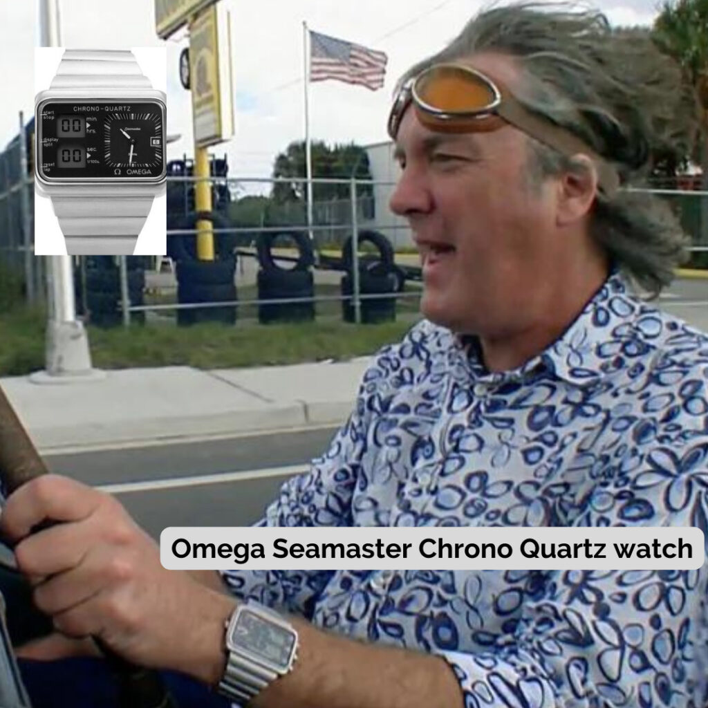James May wearing Omega Seamaster Chrono Quartz watch