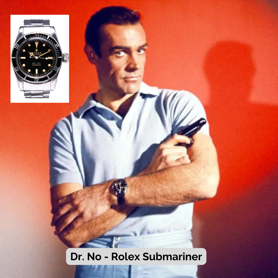 James Bond wearing Rolex Submariner