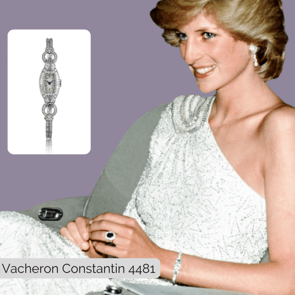 Princess Diana wearing Vacheron Constantin 4481