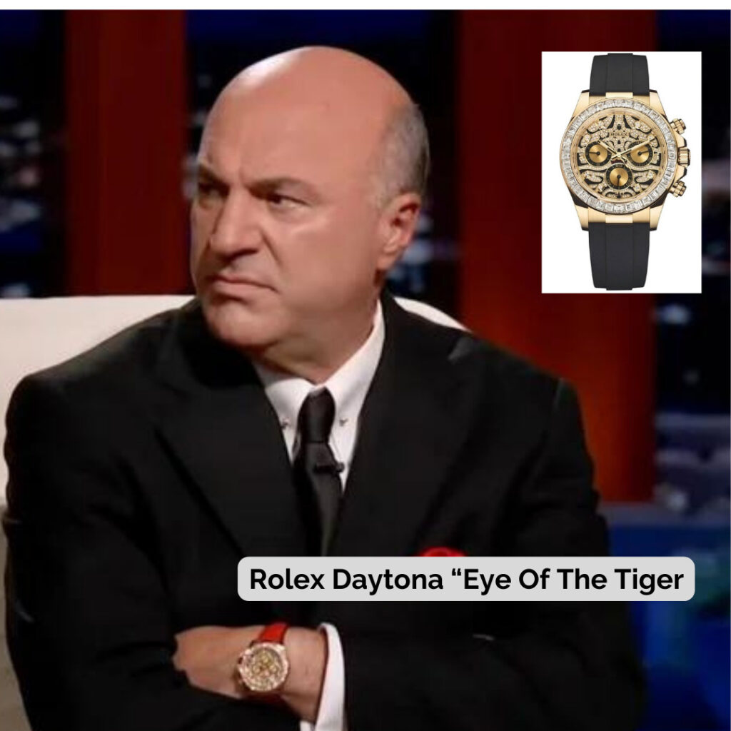Kevin O'Leary wearing Rolex Daytona “Eye Of The Tiger”