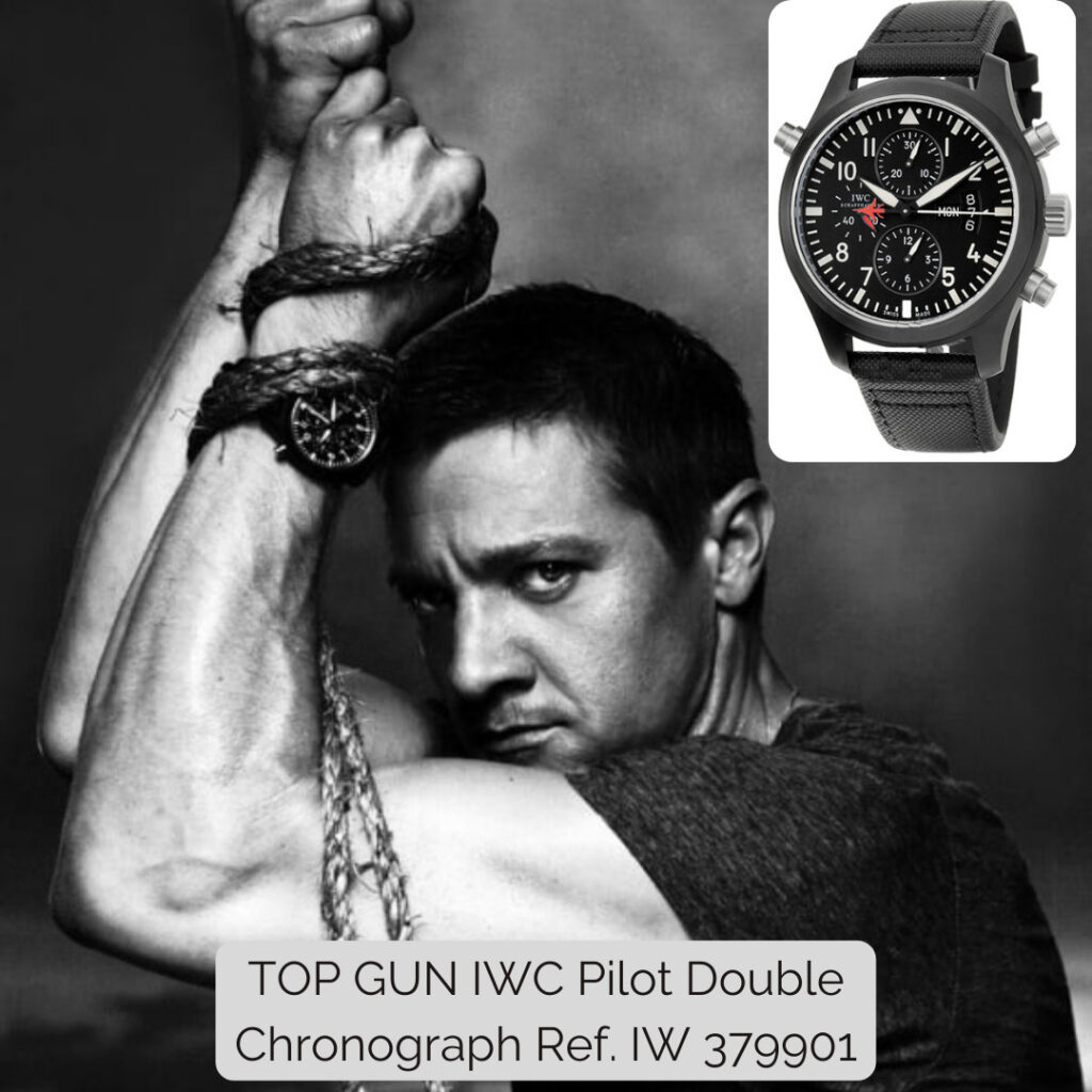 TOP GUN IWC Pilot Double Chronograph Ref. IW 379901 Worn in The Bourne Legacy