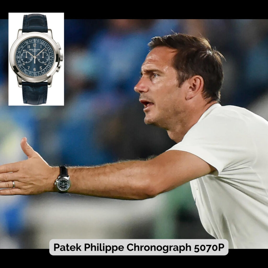 Frank Lampard wearing Patek Philippe Chronograph 5070P