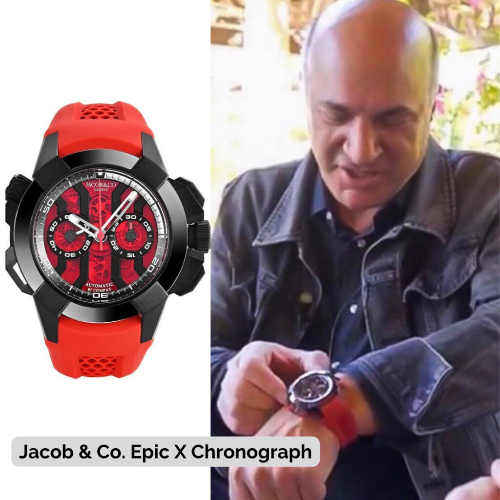 Kevin O'Leary wearing Jacob & Co. Epic X Chronograph
