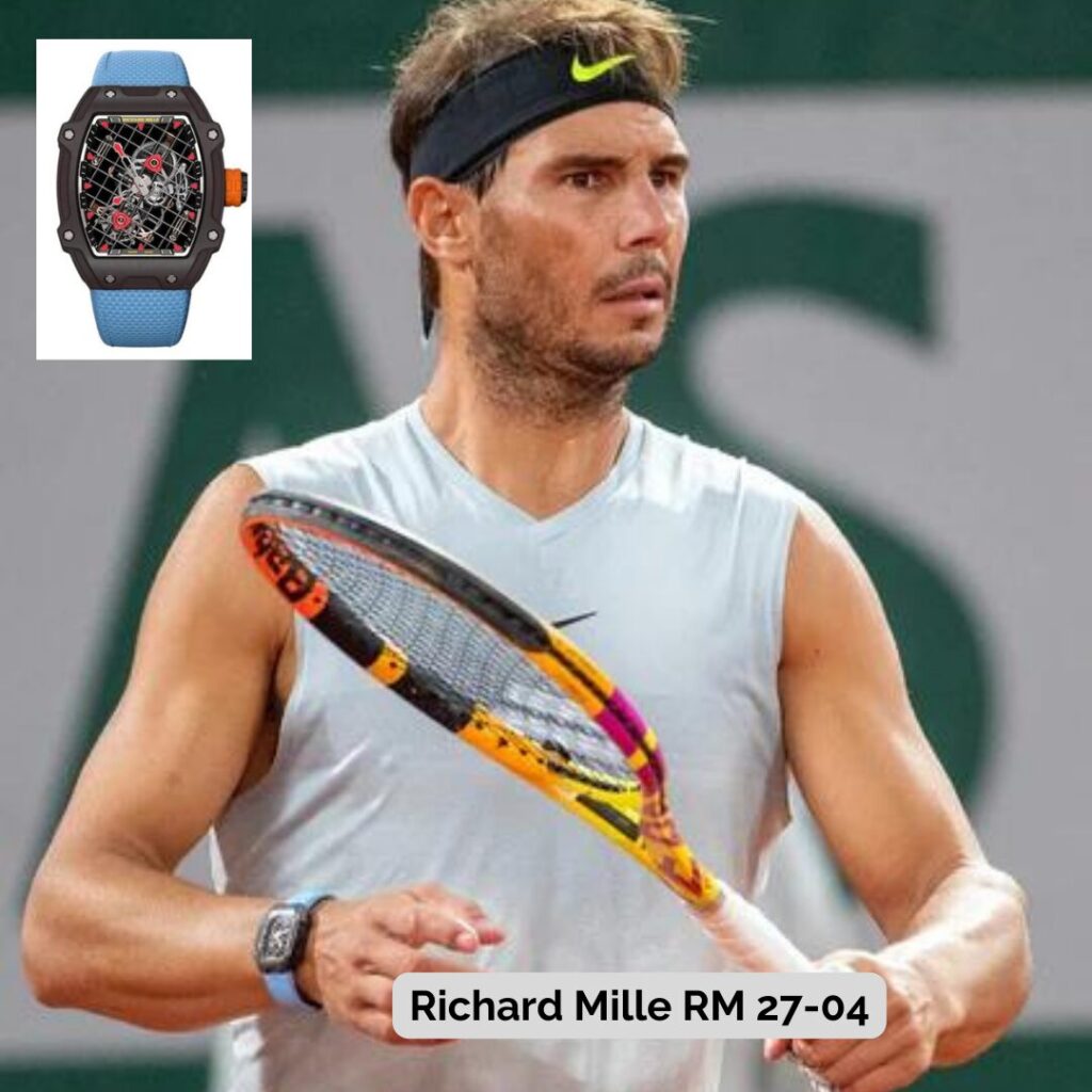 Rafael Nadal wearing Richard Mille RM 27-04