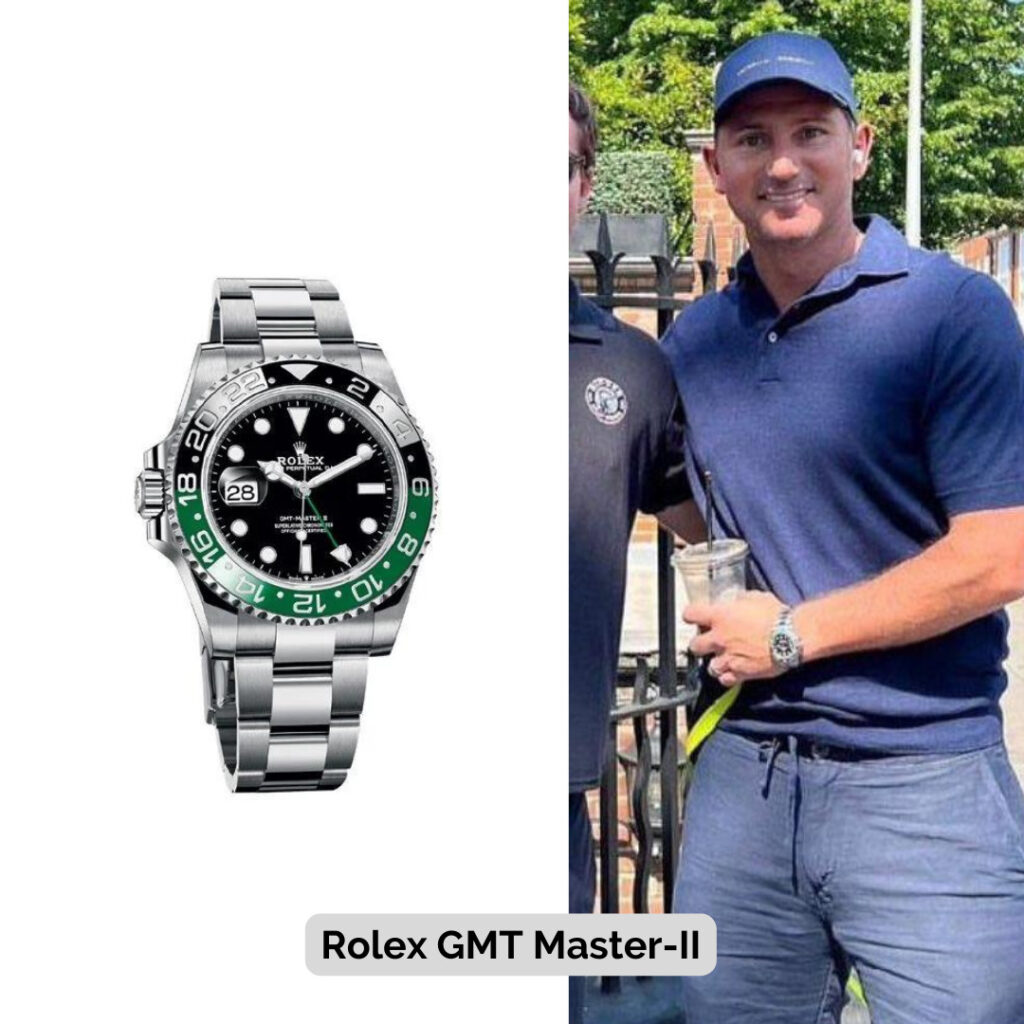 Frank Lampard wearing Rolex GMT Master-II