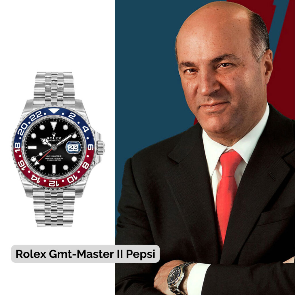 Kevin O'Leary wearing Rolex Gmt-Master II Pepsi