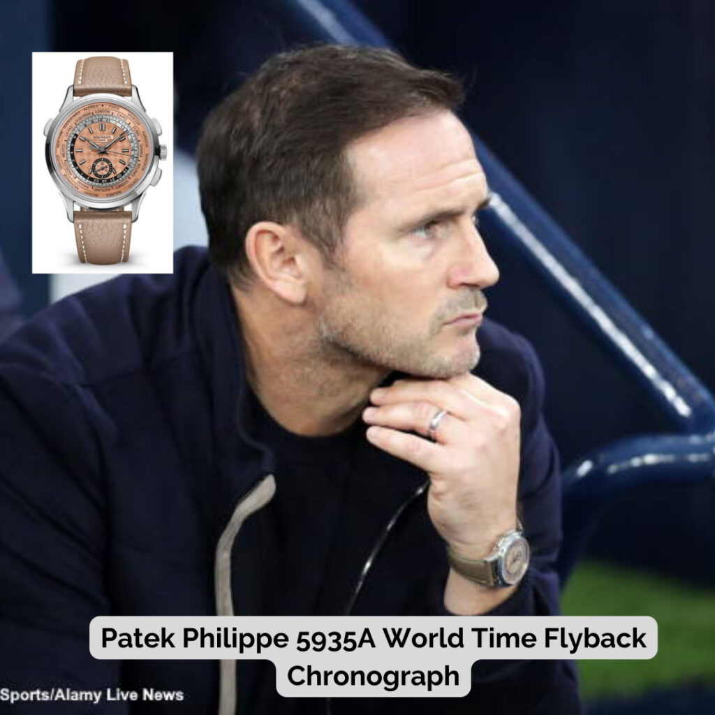 Frank Lampard wearing Patek Philippe 5935A World Time Flyback Chronograph