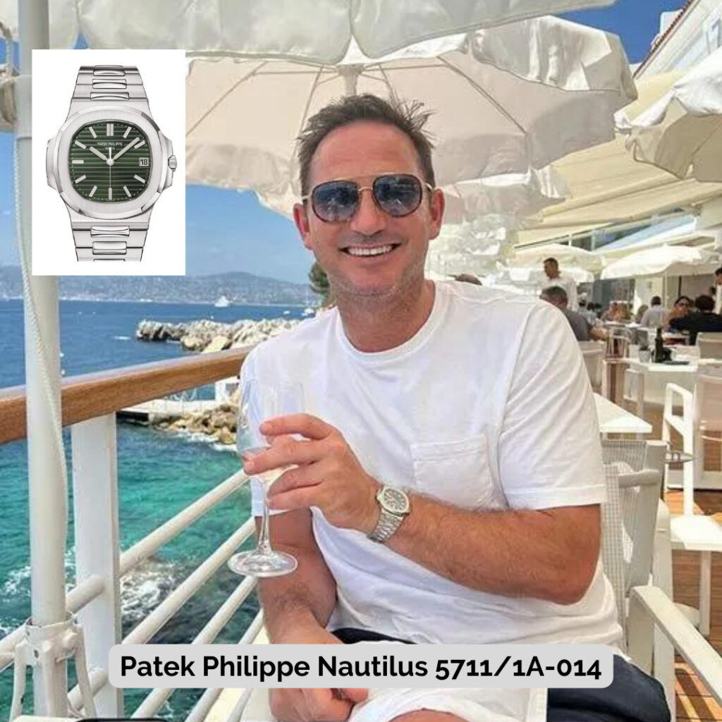 Frank Lampard wearing Patek Philippe Nautilus 5711/1A-014