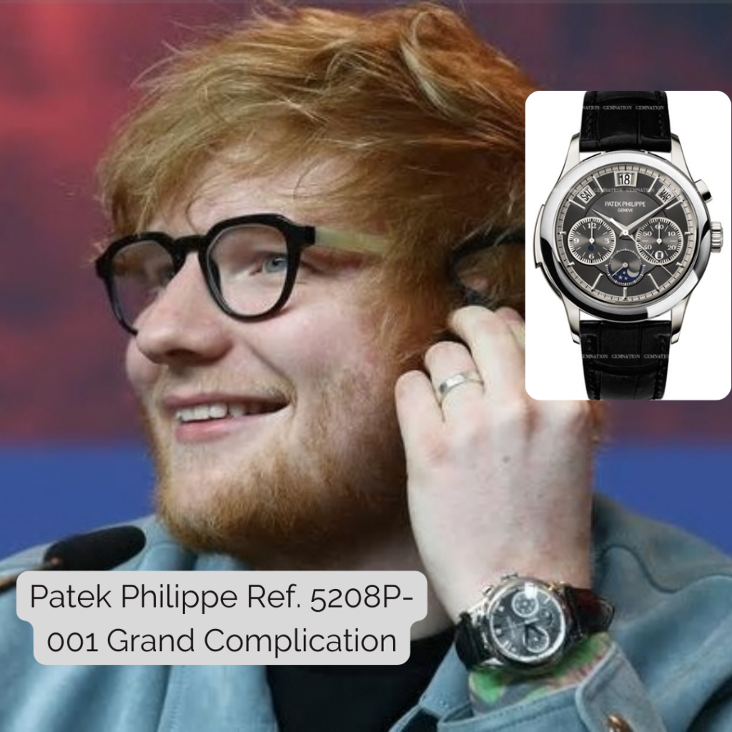 Ed Sheeran wearing Patek Philippe Ref. 5208P-001 Grand Complication