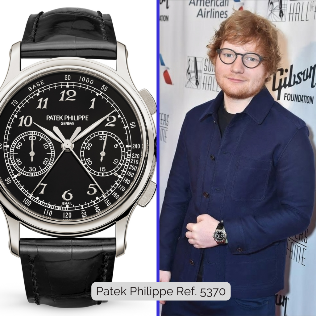 Ed Sheeran wearing Patek Philippe Ref. 5370