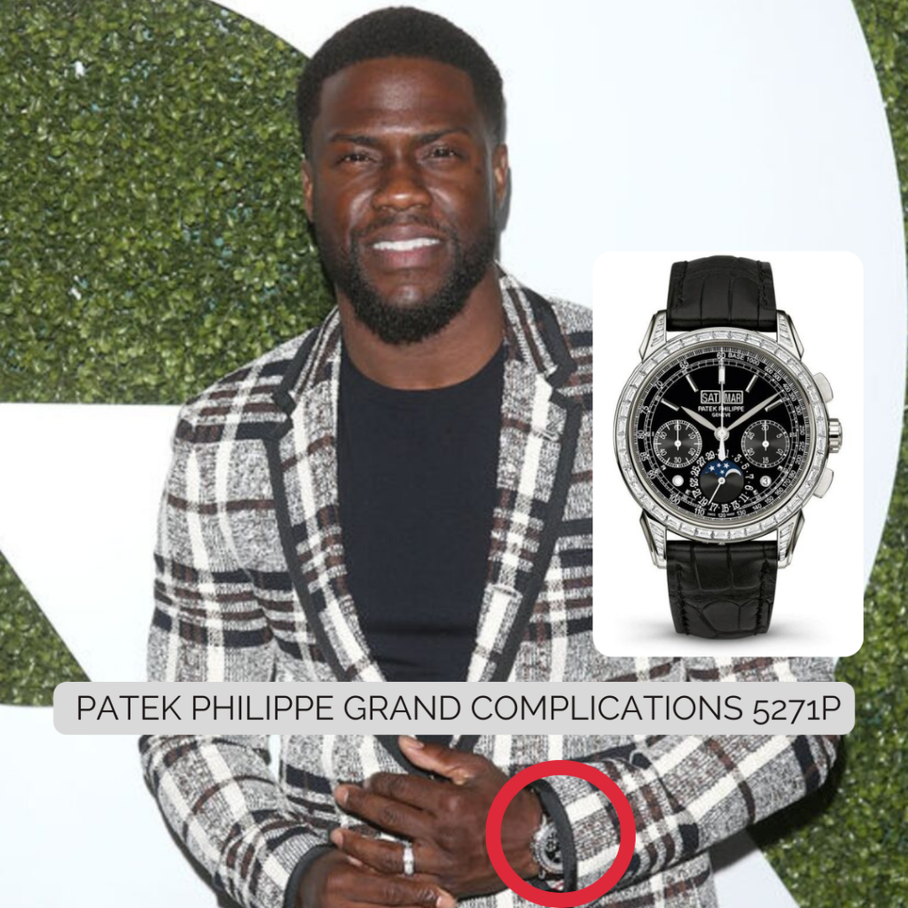 Kevin Hart wearing PATEK PHILIPPE GRAND COMPLICATIONS 5271P