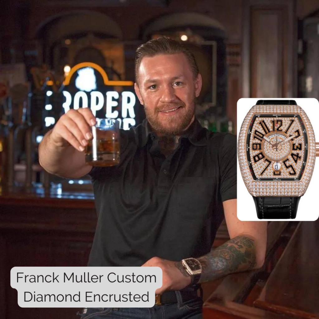 Conor McGregor wearing Franck Muller Custom Diamond Encrusted