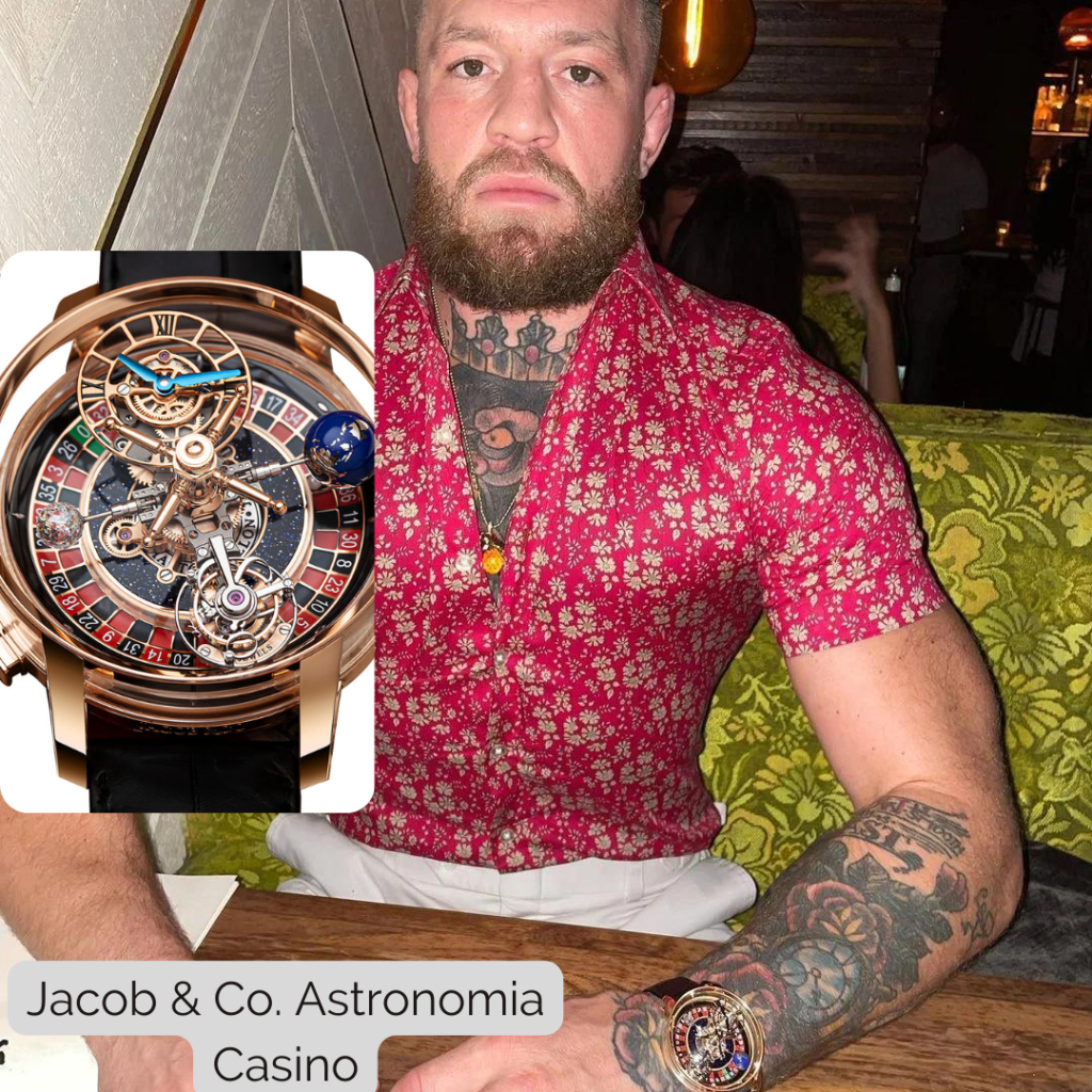 Conor McGregor wearing Jacob & Co. Astronomia Casino