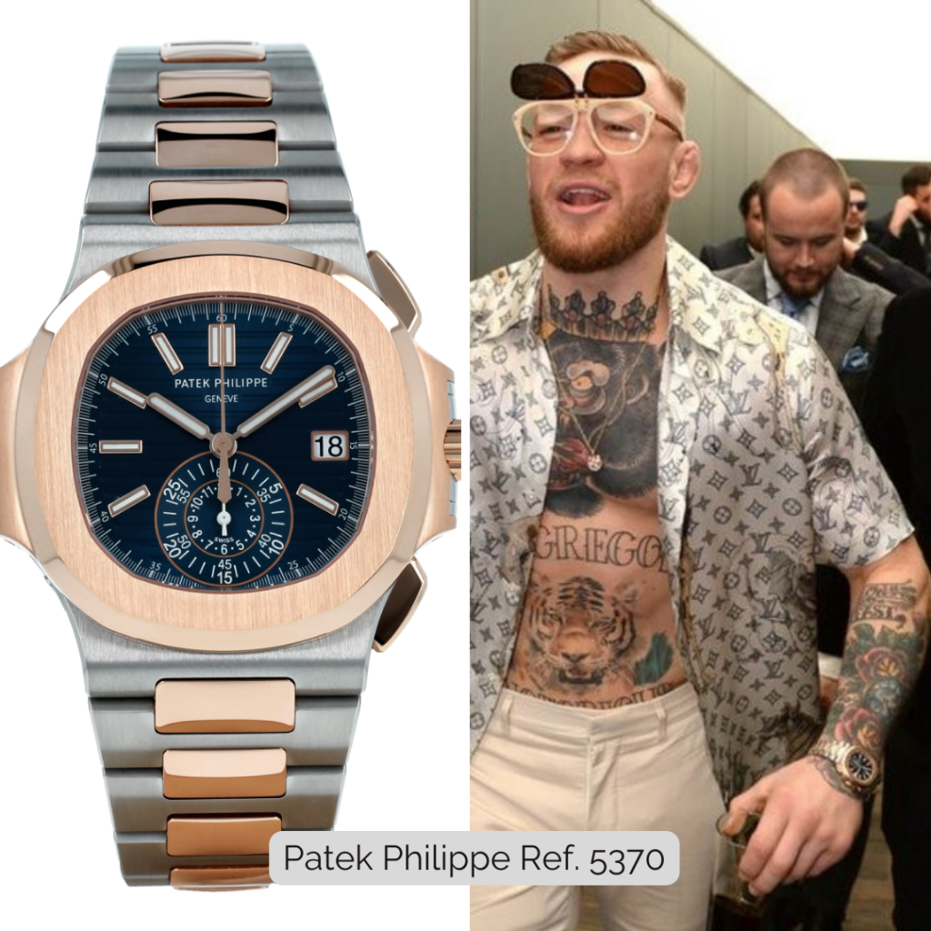 Conor McGregor wearing Patek Philippe Nautilus 5980