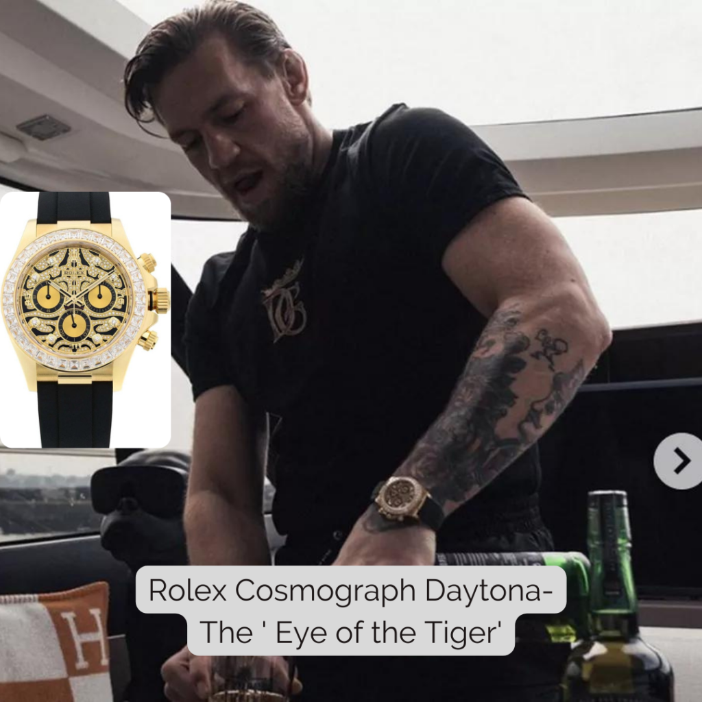 Conor McGregor wearing Rolex Cosmograph Daytona- The ' Eye of the Tiger'