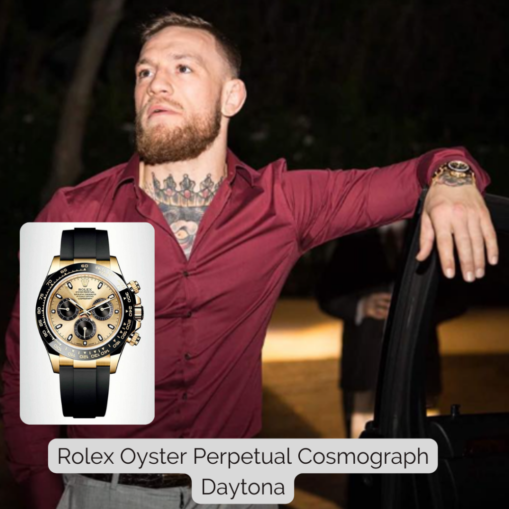 Conor McGregor wearing Rolex Oyster Perpetual Cosmograph Daytona