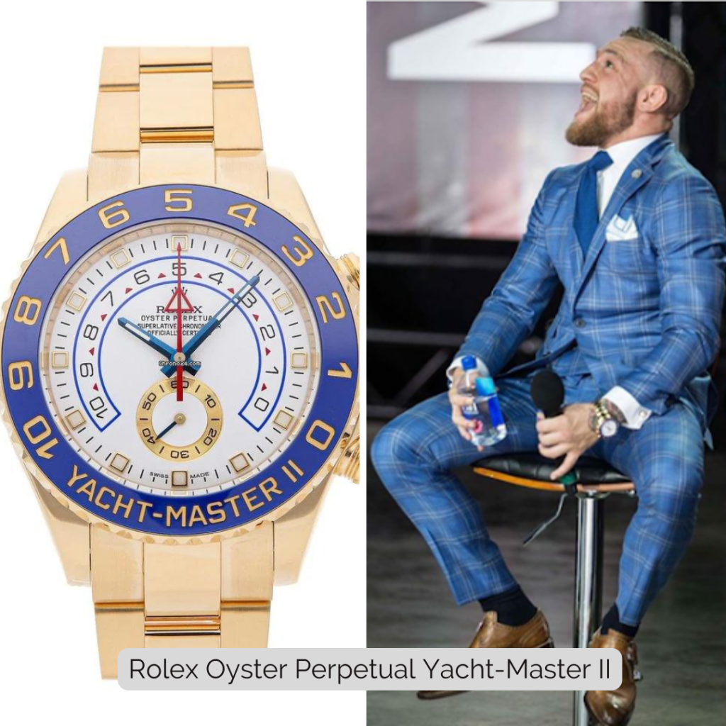 Conor McGregor wearing Rolex Oyster Perpetual Yacht-Master II