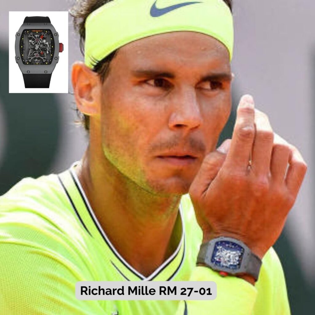 Rafael Nadal wearing Richard Mille RM 27-01