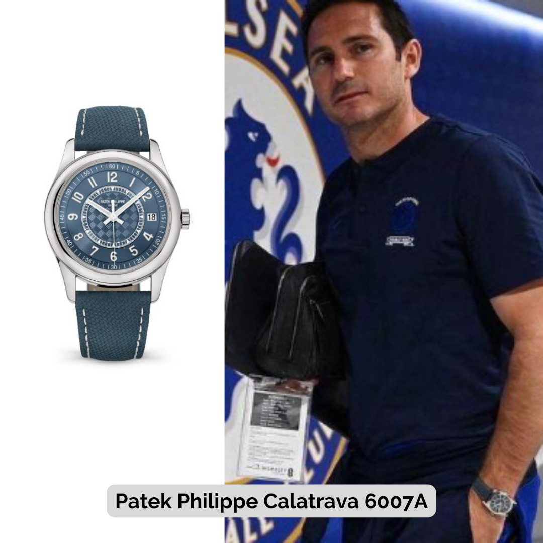 Frank Lampard wearing Patek Philippe Calatrava 6007A