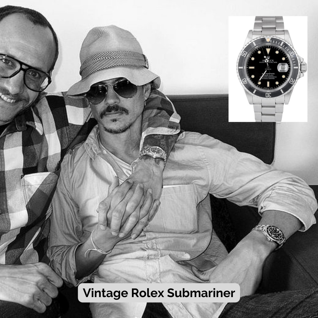 Johnny Depp wearing Vintage Rolex Submariner