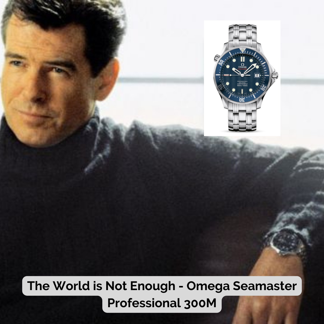 James Bond wearing Omega Seamaster Professional 300M - 1999