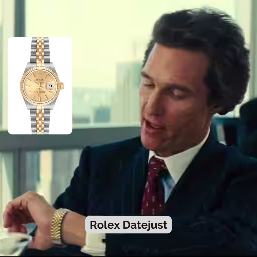 Rolex Datejust worn in The Wolf of Wall Street