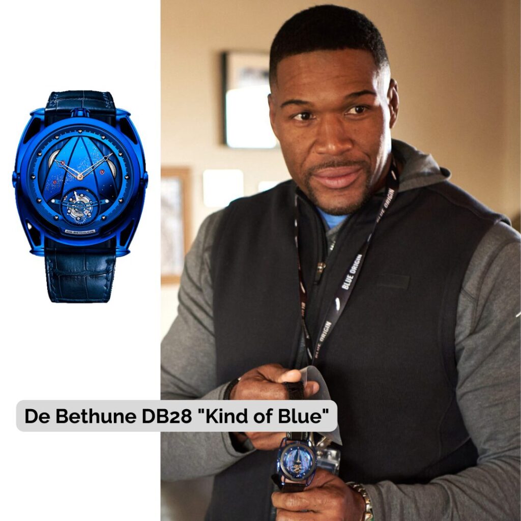 Michael Strahan wearing De Bethune DB28 "Kind of Blue"