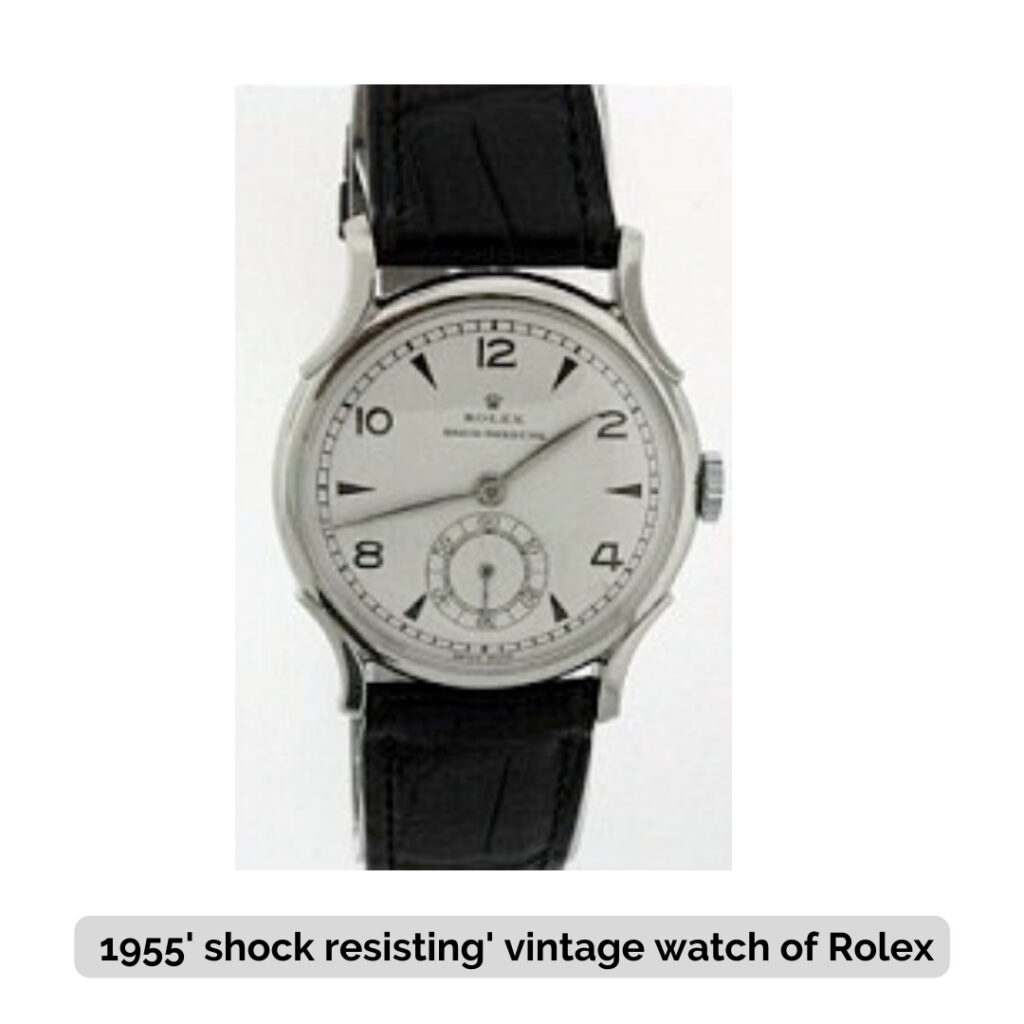 1955' shock resisting' vintage watch of Rolex