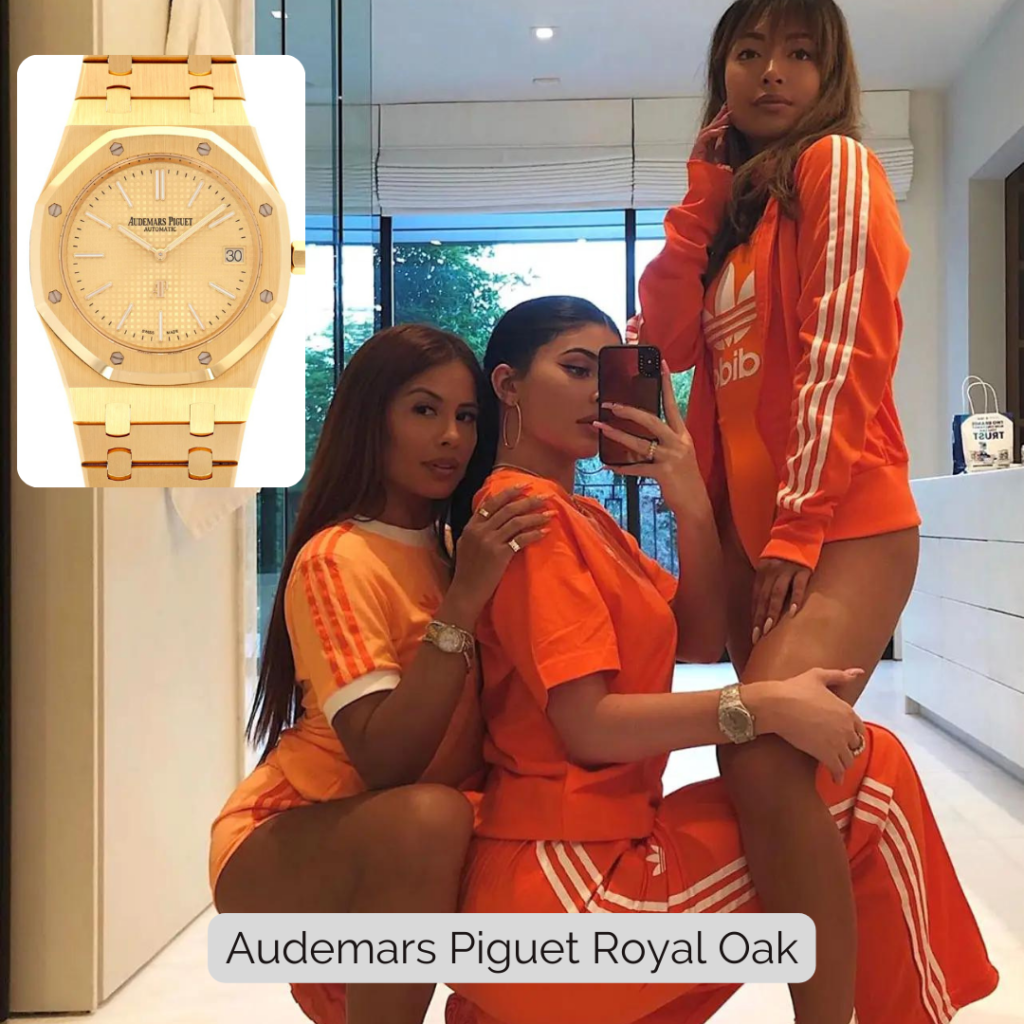 Kylie Jenner wearing Audemars Piguet Royal Oak