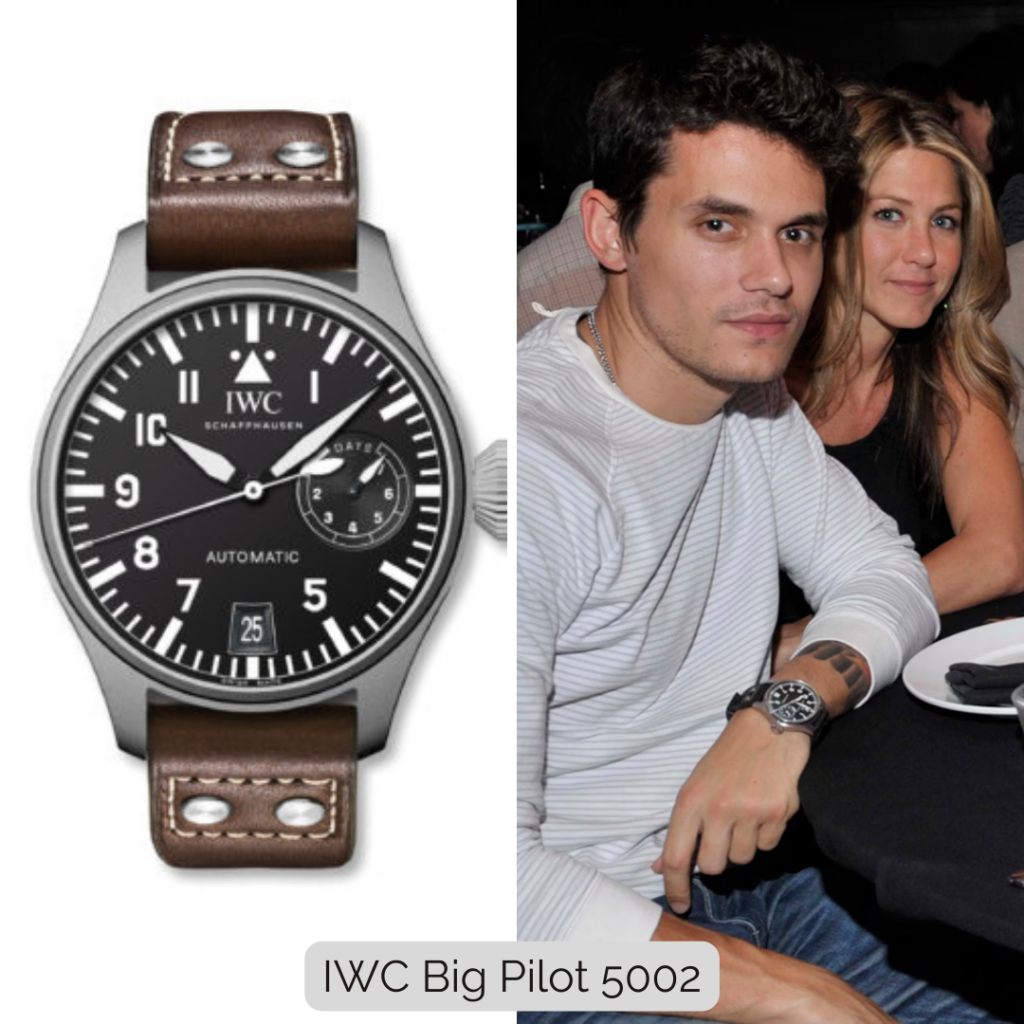 John Mayer wearing IWC Big Pilot 5002
