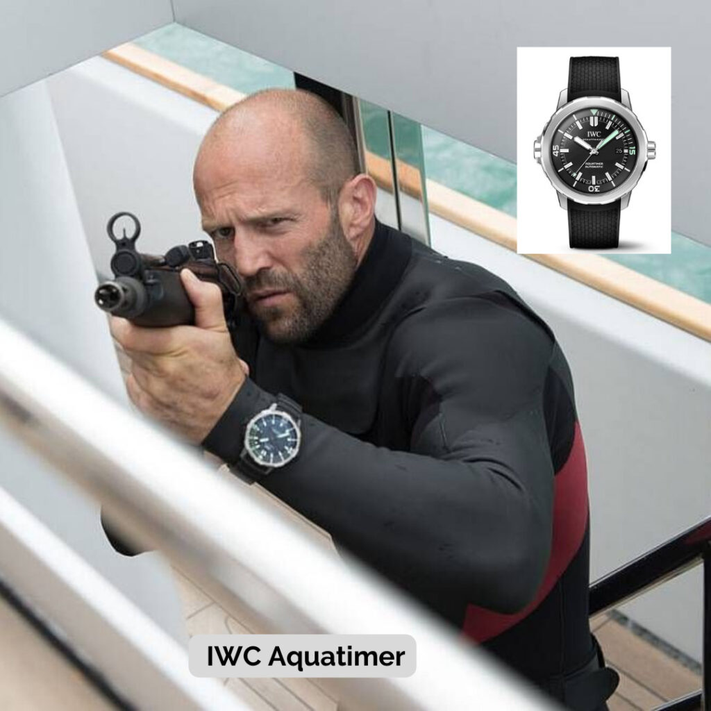 Jason Statham wearing IWC Aquatimer