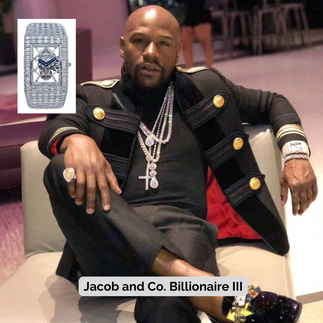 Floyd Mayweather wearing Jacob and Co. Billionaire III