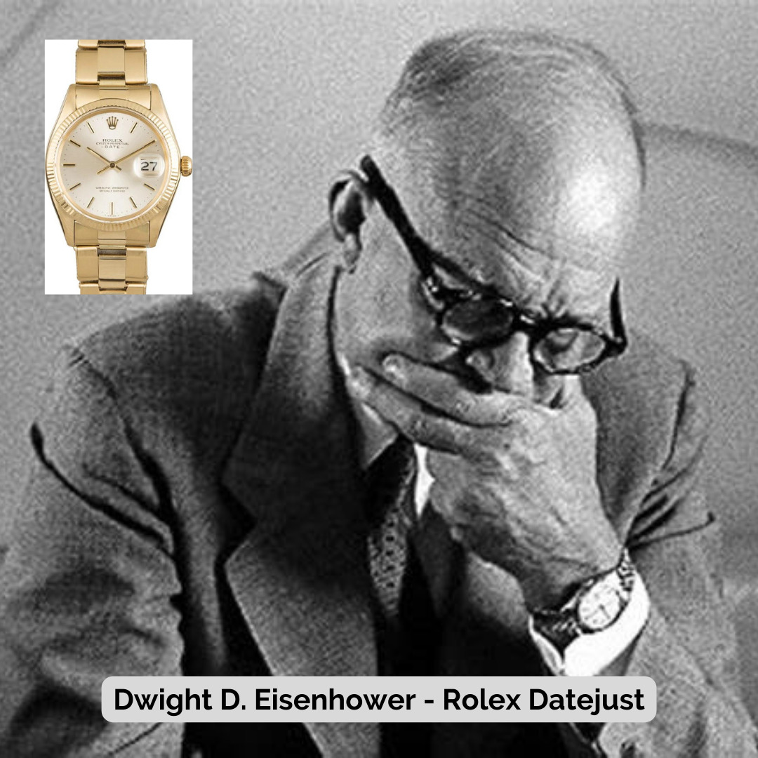 Dwight D. Eisenhower wearing Rolex Datejust